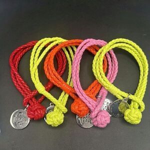 Vera Bradley Braided Cord Knot Frill Bracelets Lot of 5